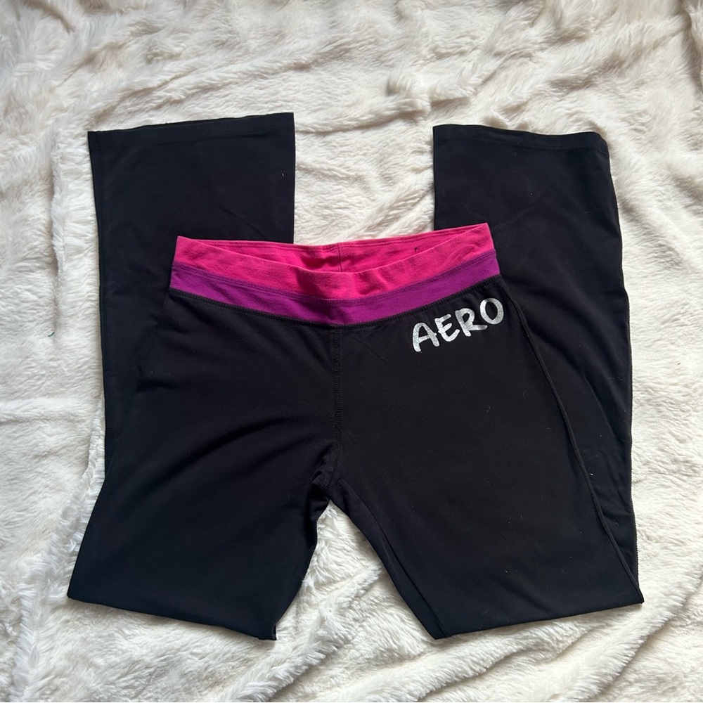 Y2K Aeropostale Foldover style flare leggings